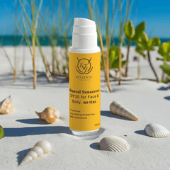 Shield your skin from harmful UV rays with our Mineral Sunscreen SPF30, a lightweight, vegan, and mineral-based formula designed for face and body.