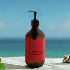 Smoky Cardamom Hand & Body Wash, Ginger & Smoky Cardamom 490ml