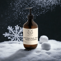 Gel de baño para manos y cuerpo con cardamomo ahumado, jengibre y cardamomo ahumado, 490 ml