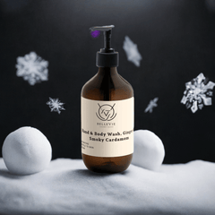 Gel de baño para manos y cuerpo con cardamomo ahumado, jengibre y cardamomo ahumado, 490 ml