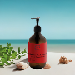 Smoky Cardamom Hand & Body Wash, Ginger & Smoky Cardamom 490ml