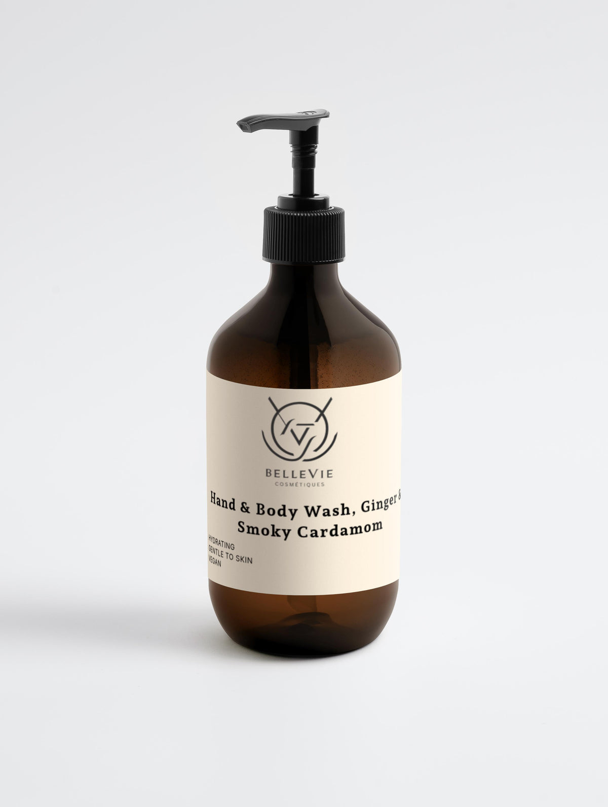 Hand & Body Wash, Ginger & Smoky Cardamom 490ml